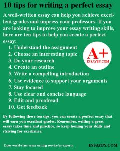 !0 tips to writing a perfect essay 